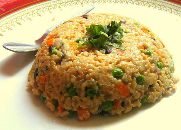 Traditional Oats Upma South Indian recipe