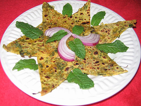 Mint Roti Recipe