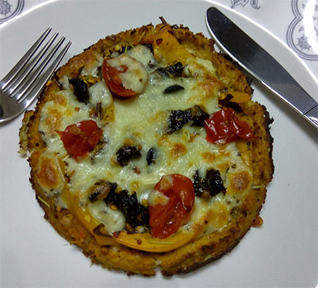 Cauliflower Pizza Crust - Healthy and Guilt-Free